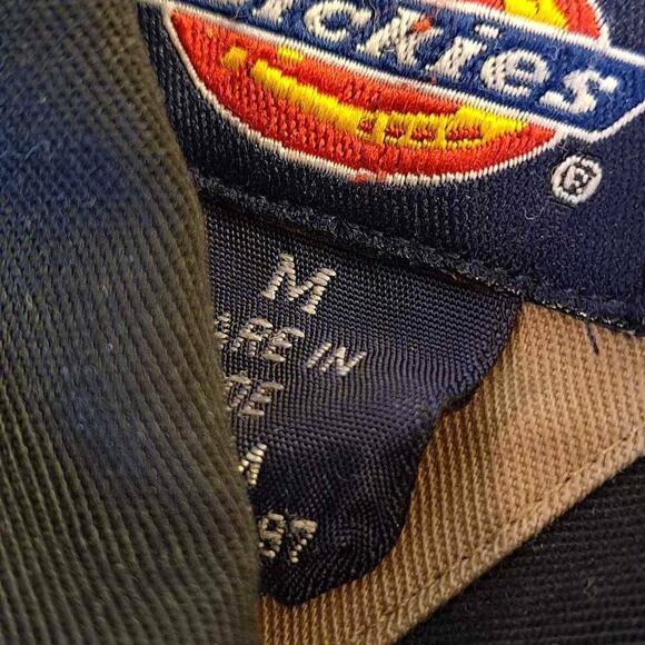 Dickies Men's Button Down Shirts Black Long Sleeve Collar Pockets M - Picture 6 of 9